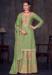 Picture of Chiffon Dark Sea Green Straight Cut Salwar Kameez