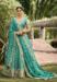 Picture of Pleasing Georgette & Silk Dark Cyan Lehenga Choli