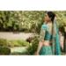 Picture of Pleasing Georgette & Silk Dark Cyan Lehenga Choli