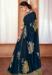 Picture of Good Looking Net & Silk Navy Blue Saree