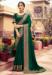 Picture of Well Formed Net & Silk Dark Green Saree