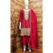 Picture of Sightly Chiffon Maroon Straight Cut Salwar Kameez