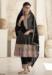 Picture of Fine Chiffon Black Straight Cut Salwar Kameez