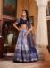 Picture of Comely Silk Navy Blue Lehenga Choli