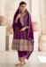 Picture of Sublime Chiffon Maroon Straight Cut Salwar Kameez