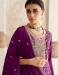 Picture of Sublime Chiffon Maroon Straight Cut Salwar Kameez