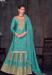 Picture of Chiffon Cadet Blue Straight Cut Salwar Kameez