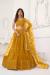 Picture of Elegant Net Dark Golden Rod Lehenga Choli