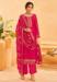 Picture of Organza Light Pink Straight Cut Salwar Kameez