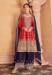 Picture of Chiffon Fire Brick Straight Cut Salwar Kameez