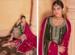 Picture of Pleasing Chiffon Dark Red Straight Cut Salwar Kameez