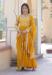 Picture of Gorgeous Georgette Golden Rod Readymade Gown