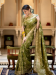 Picture of Sightly Silk Olive Drab Saree