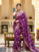 Picture of Resplendent Silk Purple Saree