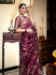 Picture of Shapely Silk Maroon Saree