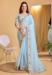 Picture of Enticing Silk & Organza Light Blue Saree