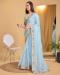 Picture of Enticing Silk & Organza Light Blue Saree