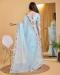 Picture of Enticing Silk & Organza Light Blue Saree