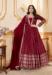 Picture of Ravishing Georgette Maroon Readymade Gown