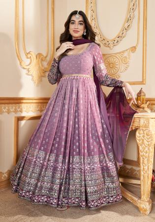 Picture of Marvelous Georgette Grey Readymade Gown