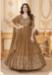 Picture of Sightly Georgette Dark Khaki Readymade Gown