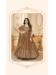 Picture of Sightly Georgette Dark Khaki Readymade Gown