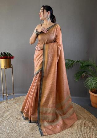 Picture of Enticing Silk Tan Saree