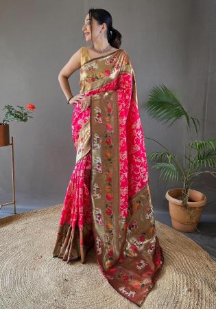 Picture of Ideal Silk Deep Pink Saree