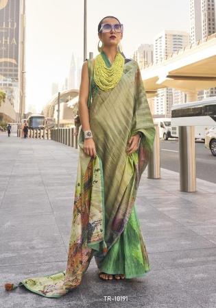 Picture of Marvelous Satin & Silk Dark Khaki Saree