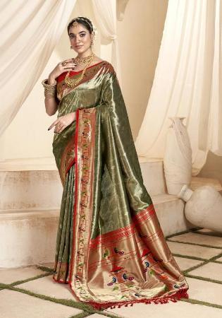 Picture of Well Formed Silk Peru Saree