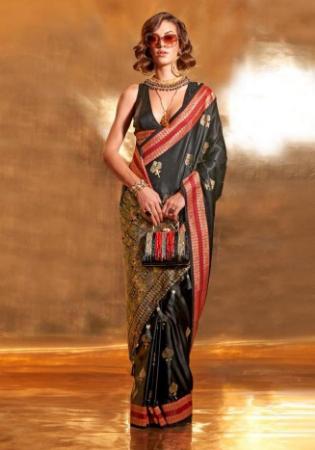 Picture of Appealing Satin & Silk Dim Gray Saree