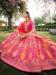 Picture of Lovely Silk Crimson Lehenga Choli