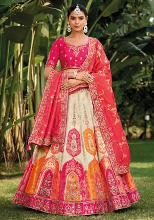 Picture of Lovely Silk Tan Lehenga Choli