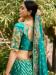 Picture of Excellent Silk Dark Turquoise Lehenga Choli