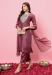 Picture of Sightly Silk Dark Magenta Readymade Salwar Kameez