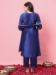 Picture of Appealing Silk Dark Slate Blue Readymade Salwar Kameez