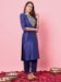 Picture of Appealing Silk Dark Slate Blue Readymade Salwar Kameez