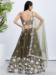 Picture of Pretty Georgette Dark Olive Green Lehenga Choli