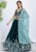 Picture of Stunning Georgette Dark Green Lehenga Choli