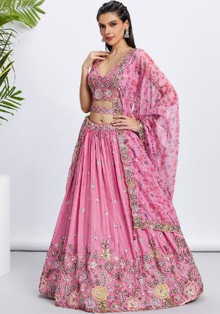 Picture of Resplendent Georgette Thistle Lehenga Choli