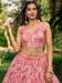 Picture of Good Looking Net Light Coral Lehenga Choli