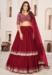 Picture of Marvelous Georgette Fire Brick Lehenga Choli