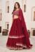 Picture of Marvelous Georgette Fire Brick Lehenga Choli