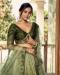 Picture of Exquisite Chiffon Dark Khaki Lehenga Choli