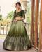 Picture of Exquisite Chiffon Dark Khaki Lehenga Choli