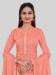 Picture of Statuesque Silk Light Salmon Straight Cut Salwar Kameez