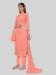 Picture of Statuesque Silk Light Salmon Straight Cut Salwar Kameez