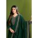 Picture of Georgette Medium Sea Green Straight Cut Salwar Kameez