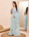 Picture of Wonderful Georgette Light Steel Blue Saree