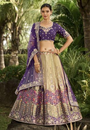 Picture of Amazing Silk Purple Lehenga Choli